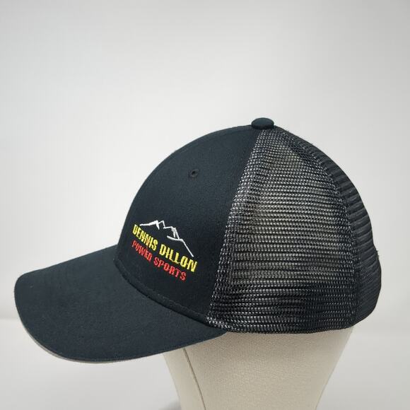 Dennis Dillon Power Sports Snapback Trucker Hat Black One Size Port Authority - Picture 3 of 9